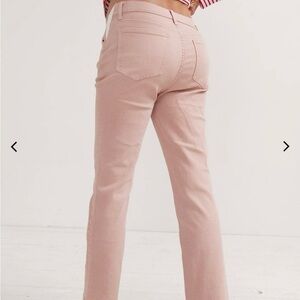 Hatch The Straight Leg Maternity Jean in  Rose Mauve